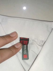 Gucci White Rhinestone Shirt