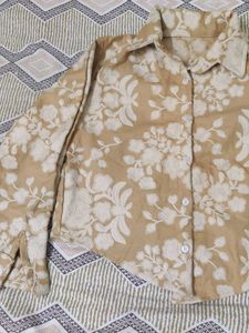 Floral Print Button-Down Shirt