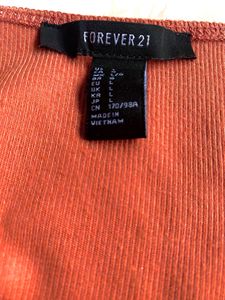 Forever 21 Ribbed Top - L