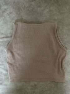 Zara Tan Crop Top