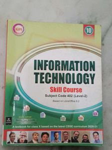 Information Technology Book class 10th
