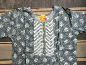 Women Cotton Long Kurti Only ( L )
