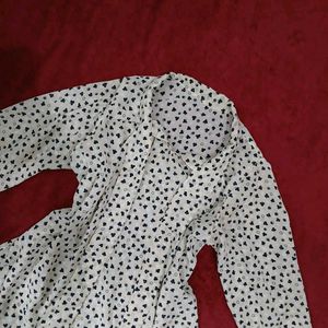 Cute Office Wear Printed Formal Top Women
