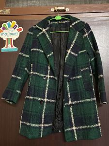 Plaid Wool Coat