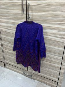 Bohemian Style Purple Blouse