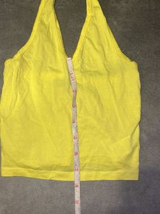 Halter Neck Yellow Top