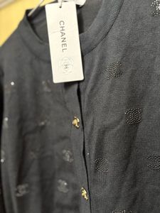 Elegant Black Cardigan made in Thailand