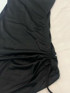 Satin Black Mini Dress