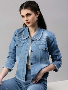 Stylish Denim Jacket, L Size