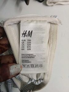 H&amp;M PADDED BALCONETTE BIKINI TOP