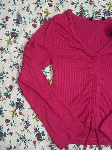 Pink Long Sleeve Top