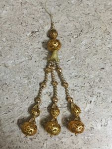Golden Beaded Indian Tassel