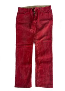Armani Exchange Red Corduroy Pants