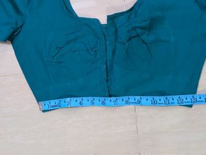 Teal Green Readymade Blouse