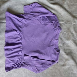 Girls/womens Purple Shirt with Pockets
