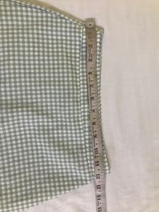 Gingham Ruffle Mini Skirt Waist 24