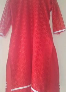 RED LONG KURTA