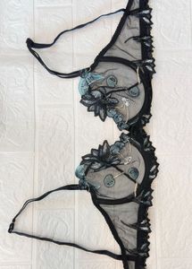 Floral Embroidered Bra
