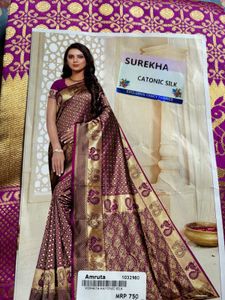 Pink Silk Saree