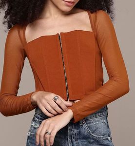 Brown Corset Top