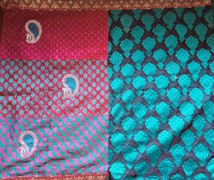 Heavy Worked ✨ Saree With Blouse (Multi Colour)