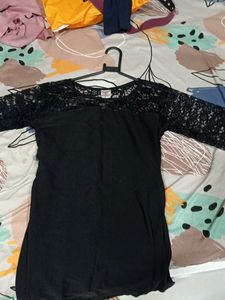 Elegant Black Lace Top