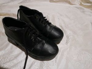 Black Platform Ankle Boots
