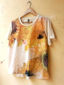 Sunflower Printed Imported T-Shirt Top (Women)