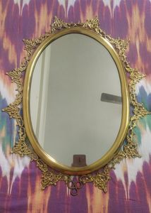 Gold Plated Wall Mirror With No Defects