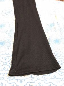 Ribbed Bootcut Pants