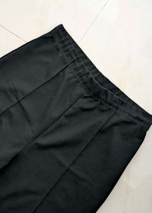 Women Black High Rise Trousers