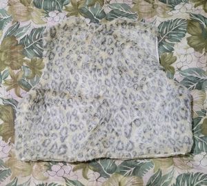 Premium Faux Fur Leopard Vest