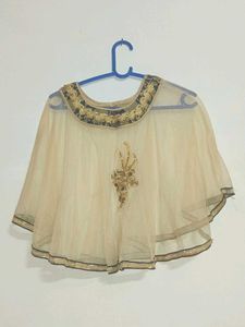 Elegant Floral Ethnic Skirt with cape