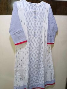 Ikat Print Kurta