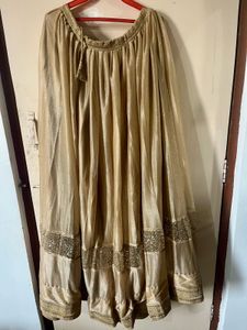 Elegant Gold Lehenga With Dupatta