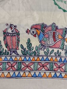 Hand-Painted Madhubani Dupatta