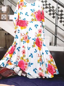 (New Piece)Floral FrockSuit Set