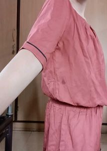 PRICE DROP-Brick Red Romper