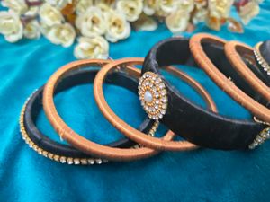 Beautiful Threaded Bangles