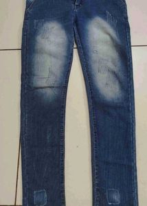 Distressed Denim Jeans