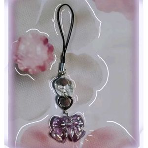 PINTERESTY DUO BOW PHONE CHARMS ♡₊˚ 🦢