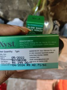 Brand Xyst.. Xyst Brand is Very Nick.. Good For All Type Skin Care Products.. Glow Face Serum, Day Face Cream, Lip Balm