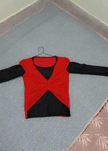 Red & Black Top