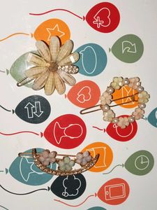 Floral Hair Clip Set