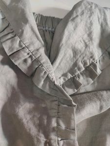 Ruffled Linen Top