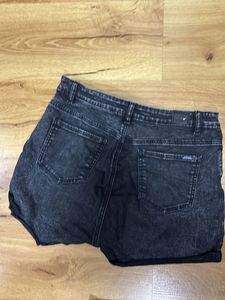 Black Denim Shorts