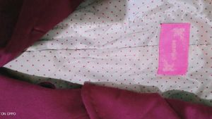 MANGO Magenta Double-Breasted Coat