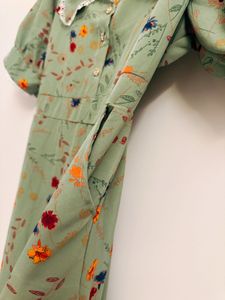 Vintage Floral Midi Dress