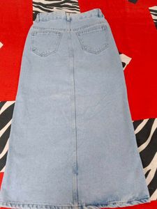 Denim Maxi Skirt