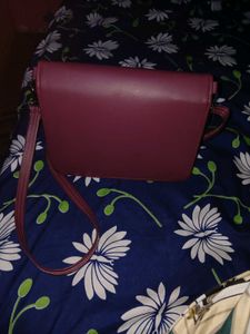 Burgundy Crossbody Bag